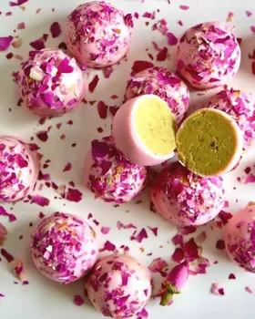 Rose Pistachio Truffles