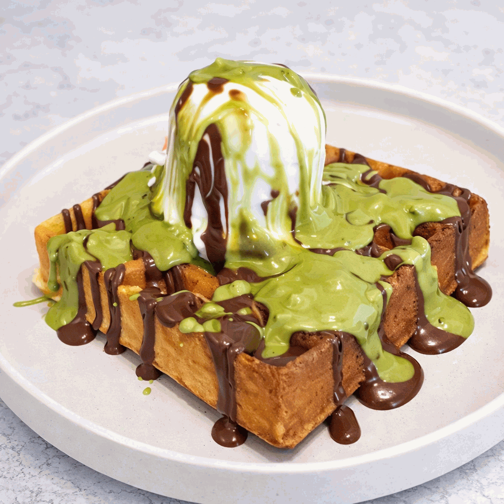 Pistachio Nutella Waffle